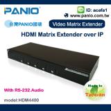 4X4 HDMI Matrix Switch Extender over IP with RS-232 Audio-PANIO HDM4400