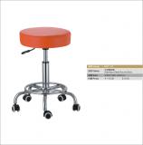 stainless steel round stool with foam seating