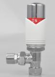 Thermostatic radiator valve UK style with lockshiled valve